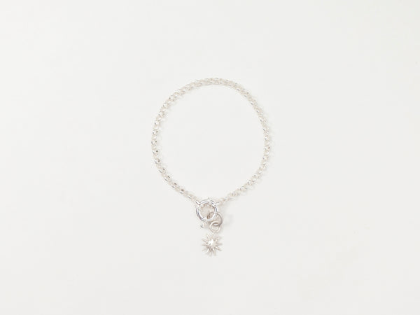 Soleil - Sun Charm Bracelet Silver