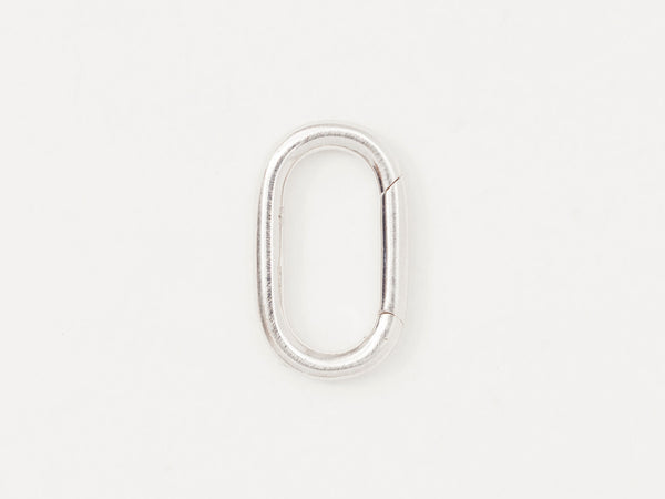 Chunky Oval Connector Silver - Ready to Ship