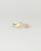 Horizon Ring - Diamonds - Yellow Gold
