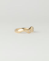 Horizon Ring - Diamonds - Yellow Gold
