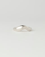 Dune Ring - Plain - White Gold
