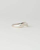 Dune Ring - Plain - White Gold