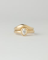 Dune Petite Ring - Plain - Yellow Gold