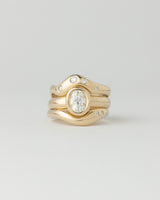 Dune petite ring - Gemstones - Yellow Gold