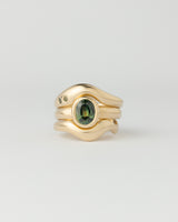 Dune ring - Gemstones - Yellow Gold