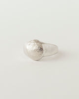 Mini fingerprint signet silver