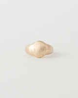 Mini fingerprint signet gold