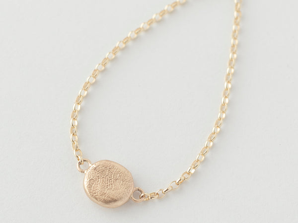 Mini fingerprint bracelet gold