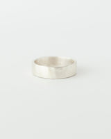 Thick textured band silver
