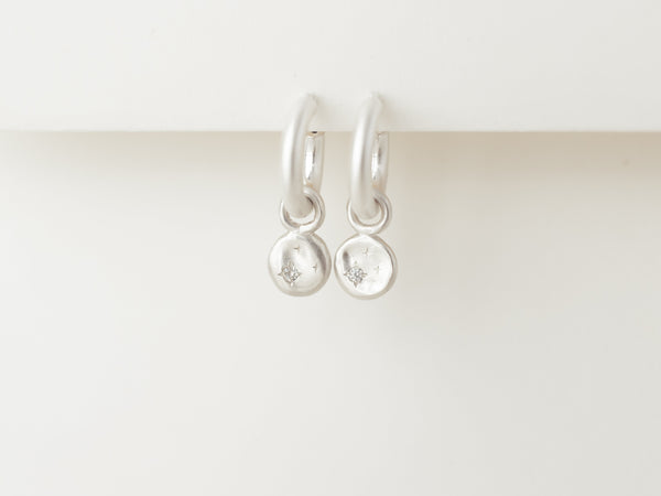 Starry night hoops Mini silver