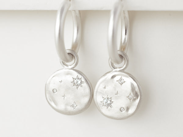 Starry night hoops Cosmos silver