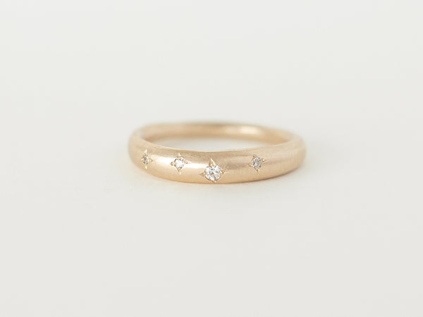 Fine celestial dome ring gold