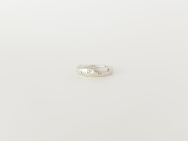 Celestial dome ring silver