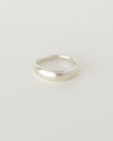 Dome ring plain silver