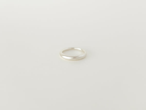 Fine dome ring plain silver - ready to ship
