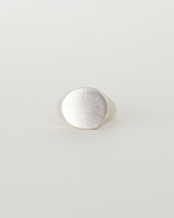 Cosmos signet plain silver - Ready to ship