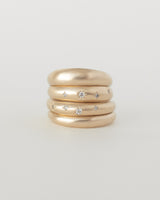 Dome ring plain gold