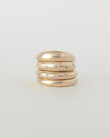 Fine dome ring plain gold