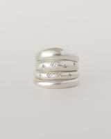 Fine dome ring plain silver