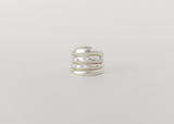 Fine celestial dome ring silver