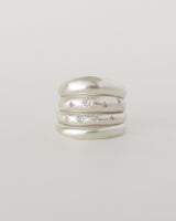 Fine dome ring plain silver - ready to ship