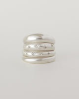Dome ring plain silver
