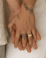 Diamond Chunky Stack - yellow gold