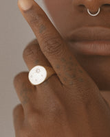 Starry night signet gold