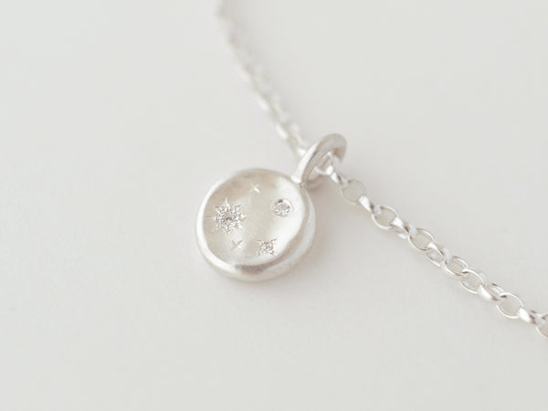 Starry night necklace medium silver