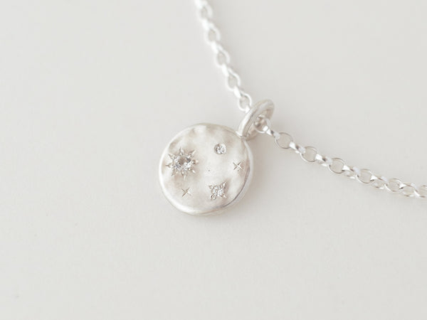 Starry night necklace large silver