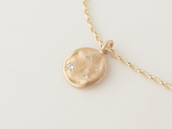 Starry night necklace cosmos gold - ready to ship