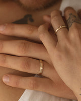 Fine Band - yellow gold - with stones