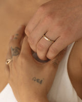 Fine Band - yellow gold - with stones