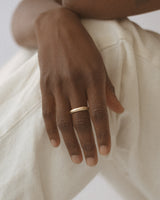 Fine celestial dome ring gold
