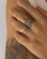 Olive Signature Stack - yellow gold