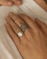 Moissanite Classic Stack - white gold