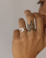 Moissanite Signature Stack - white gold