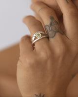 Olive Signature Stack - white gold