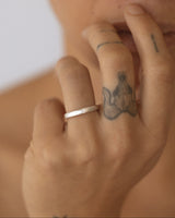 Fine Band - white gold - with stones