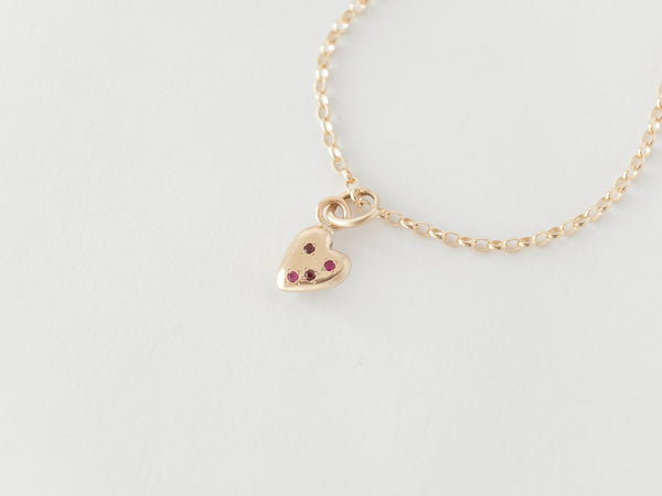 Coeur - Love Charm Bracelet Gemstones Gold