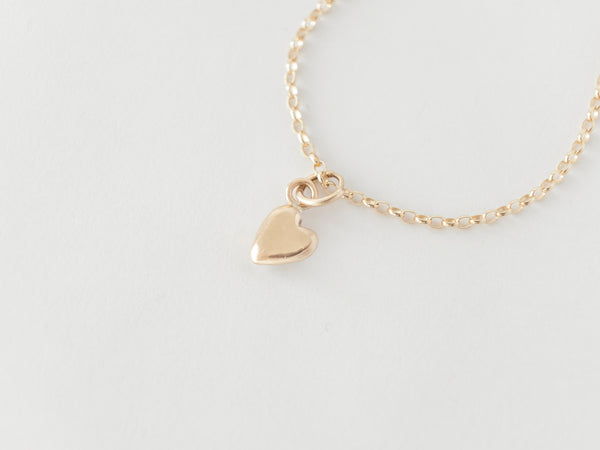 Coeur - Love Charm Bracelet Plain Gold