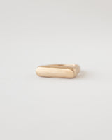 Rectangle signet ring gold