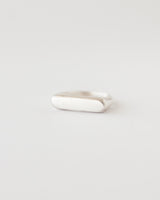 Rectangle signet ring silver