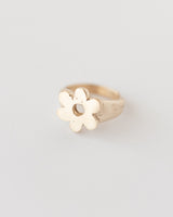 Daisy signet ring gold