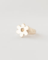 Daisy signet ring gold