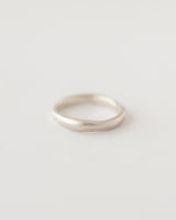 Fine molten ring silver