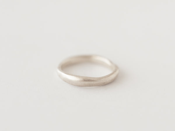 Fine molten ring silver