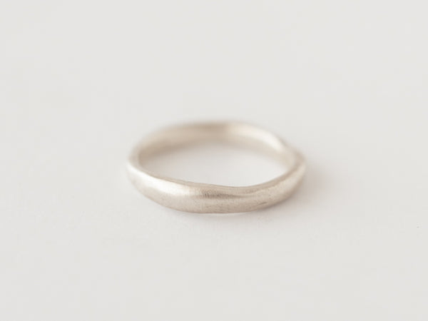 Fine molten ring silver