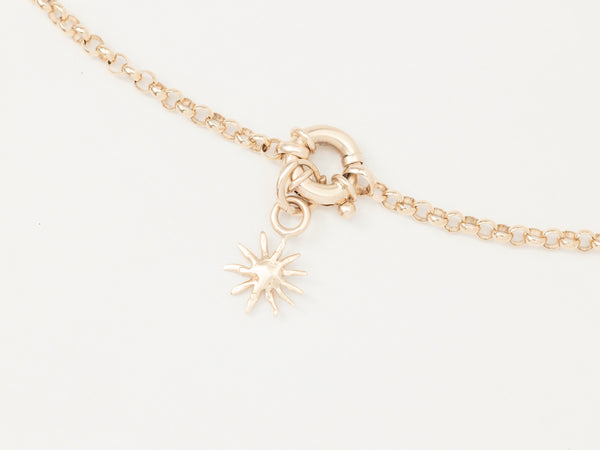 Soleil - Sun Charm Necklace Gold