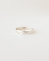 Fine textured band silver